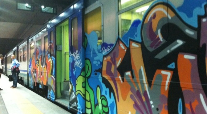 as the train left…