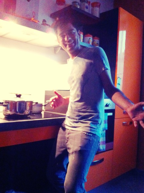 Israr in the kitchen